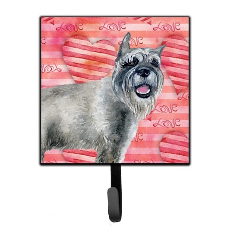 Carolines Treasures Schnauzer Love Leash or Key Holder BB9749SH4